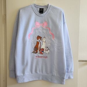 Disney The Aristocats Embroidered Character Portrait Crewneck Sweatshirt Sweater